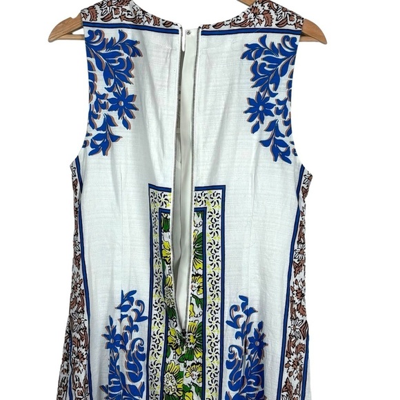 ANTHROPOLOGIE PLENTY BY TRACY REESE RKNL17 LACE UP V-NECK FLORAL SHEATH DRESS - Picture 8 of 15